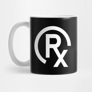 Rx Prescription Drugs - White Graphic Mug